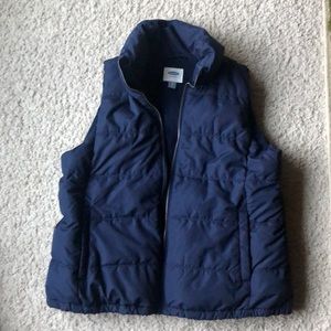 Navy Blue Old Navy XL Puffer Vest